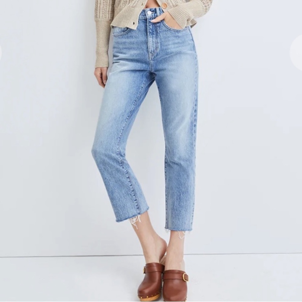 VERONICA BEARD Carly Kick Flare Raw Hem Jeans Size 30